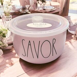 Rae Dunn Purple Savor Bowl with Lid